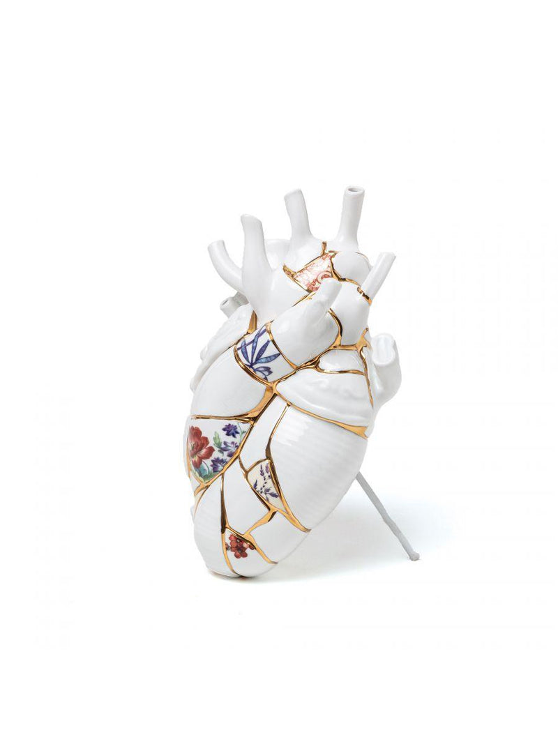 Vaso in Porcellana Love in Bloom Kintsug Seletti