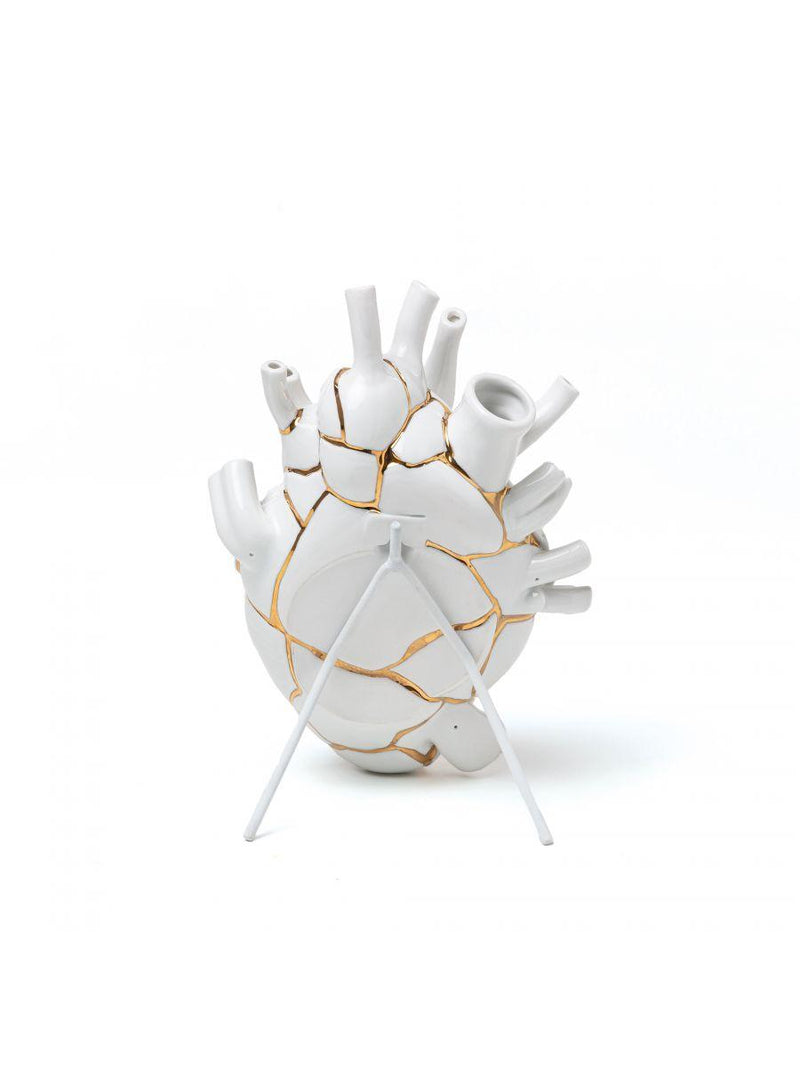 Vaso in Porcellana Love in Bloom Kintsug Seletti