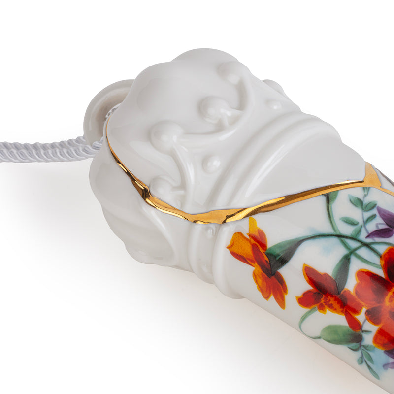 Corno Portafortuna in ceramica Lucky Horn Kintsugi  Seletti