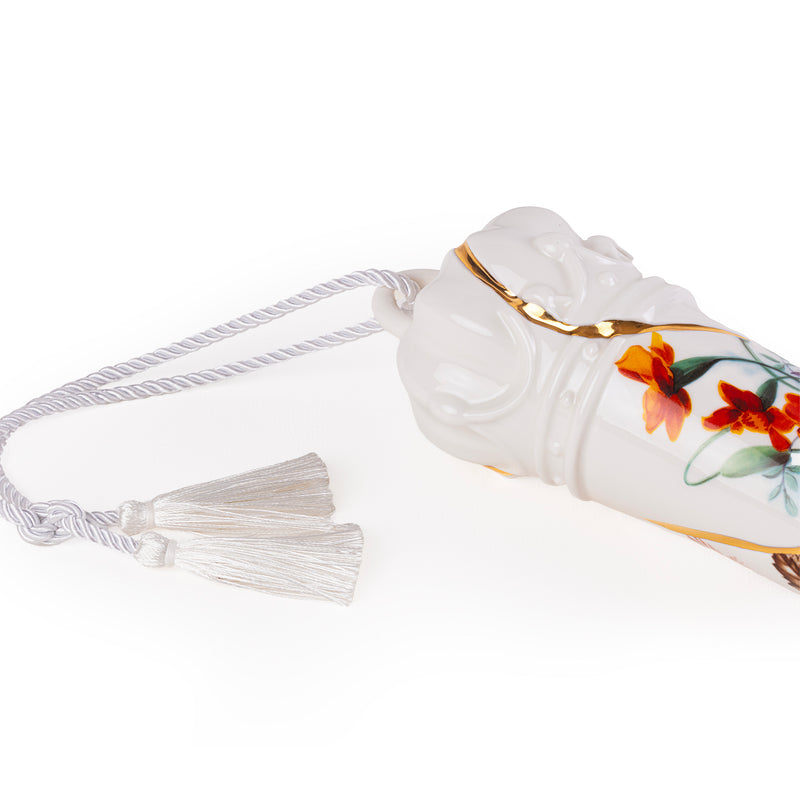 Corno Portafortuna in ceramica Lucky Horn Kintsugi  Seletti