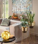 L’Oca Nera | Lampada Sfera in Vetro Multicolor Ø 29 cm. H 28