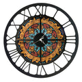 Orologio da Parete decorato effetto Maiolica Arti & Mestieri