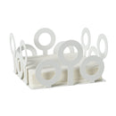 Portatovaglioli Bollicine bianco