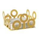 Portatovaglioli Bollicine giallo ocra