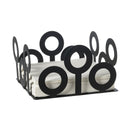 Portatovaglioli Bollicine nero