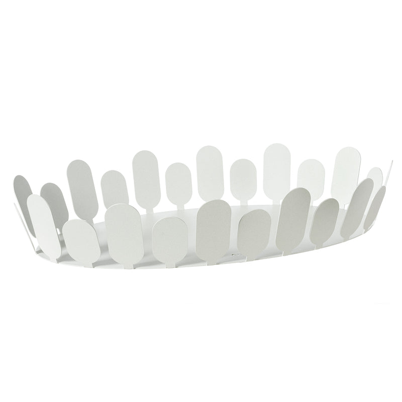 Centrotavola ovale bianco