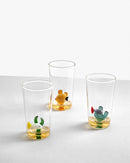 Ichendorf Milano | Bicchiere da Cocktail con Pesce in vetro Borosilicato Marine Garden