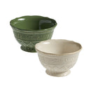 Galbiati Milano | Set 4 Pz Ciotala in ceramica con decori a rilievo Sibilla