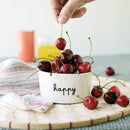 Simple Day | Set 2 Coppette Happy in Gres 20 cl Ø 9,5 cm