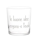 Simple Day | Set 6 Bicchieri Acqua “Le buone idee vengono a tavola” 35,5 cl