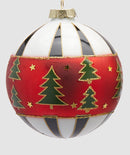 EDG Enzo De Gasperi | Palla decorativa stile scacchi in vetro Natale 2025