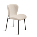 Set 4 pz. Sedie Abram in Tessuto Bouclé Ikone Casa
