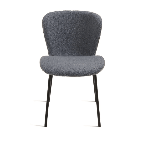 Set 4 pz. Sedie Abram in Tessuto Bouclé Ikone Casa