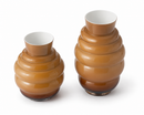 Onlylux | Vaso Ninfa in Vetro Artigianale – Colore Latte/Tabacco