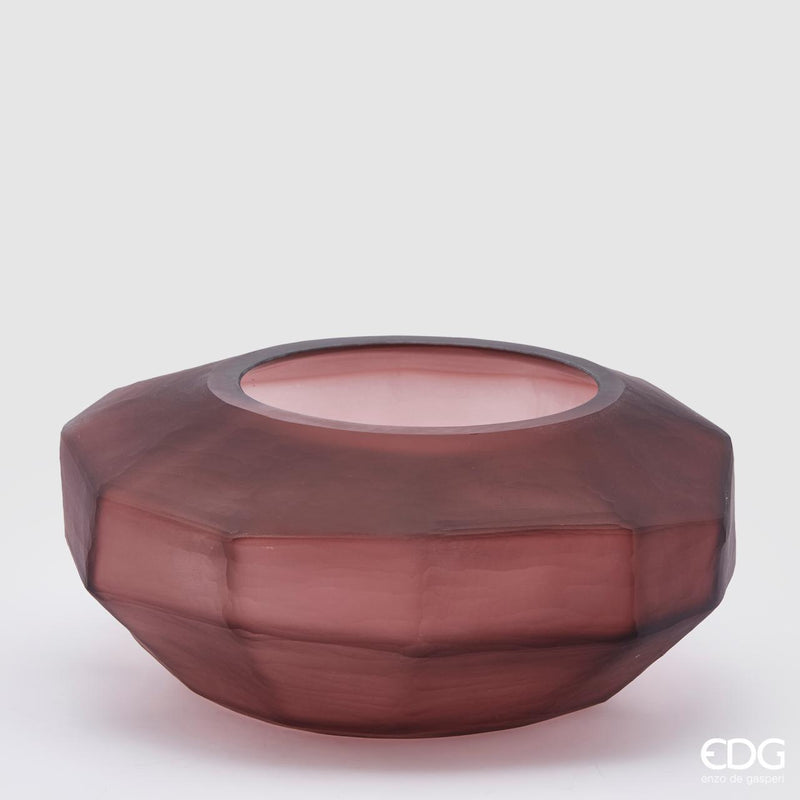 Vaso Poliedro in vetro EDG Enzo De Gasperi