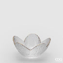 Enzo De Gasperi Ciotola Goldrim in vetro con bordo oro