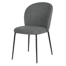 Capodarte | Sedia Meggie in metallo con seduta imbottita in tessuto