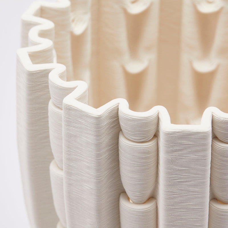Vaso 3D Svasato ceramica-porcellana EDG Enzo De Gasperi