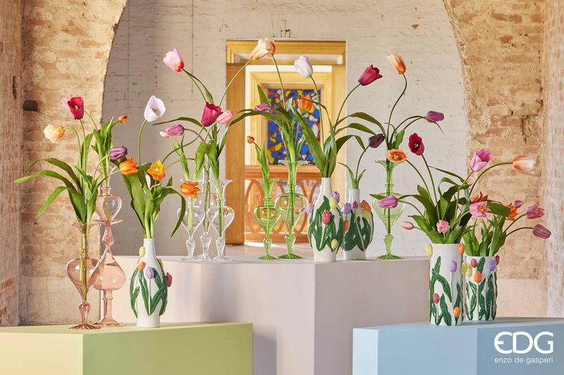 Fiore Artificiale Tulipano Olis con 3 Boccioli EDG Enzo De Gasperi