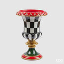 EDG Enzo De Gasperi | Vaso a coppa decorativo in stile scacchi Natale 2025