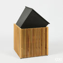 EDG Enzo De Gasperi Vaso listelli Quadrato Outdoor in legno di acacia Naturale