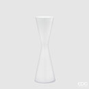 EDG Enzo De Gasperi Vaso Nida Clessidra Bianco piccolo