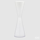 EDG Enzo De Gasperi Vaso Nida Clessidra Bianco Grande