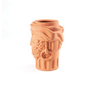 Scultura Vaso in Terracotta Man Magna Graecia SELETTI