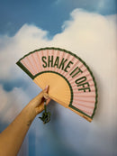 Fisura ⛱️ Ventaglio con Tracolla con Frase 42,5x23 cm.