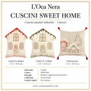 L'Oca Nera | Cuscino Natalizio Imbottito Sweet Home - 3 Decori