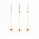Simple Day Set 3 Cucchiaini Natalizi in Gres 16 cm