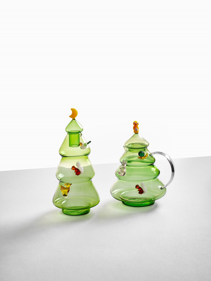 Ichendorf Brocca Albero in vetro borosilicato Christmas Wooland Tales 🎄 Natale 2024 fatto a mano