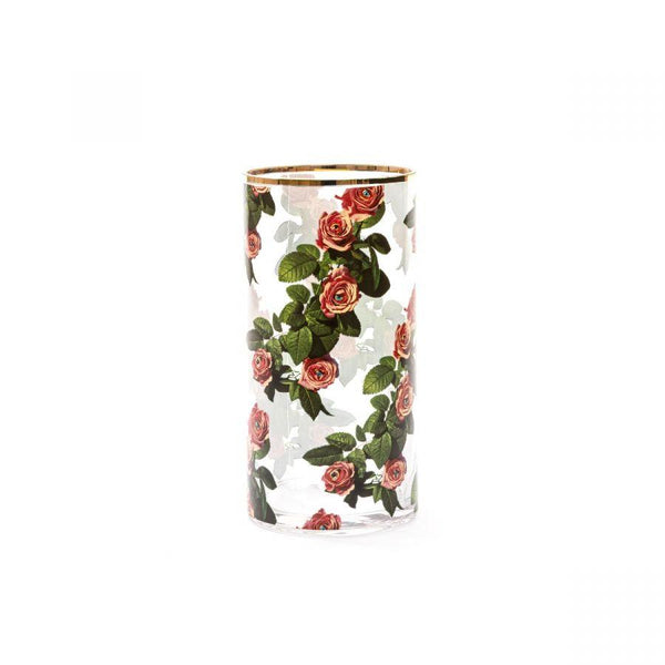 Vaso in vetro Rose Cilindro Medio SELETTI