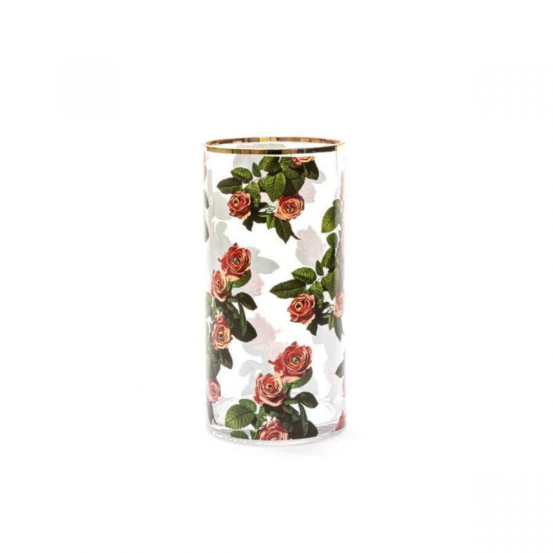 Vaso in vetro Rose Cilindro Medio SELETTI