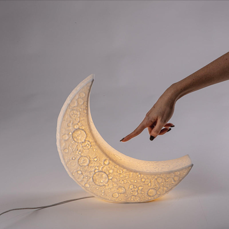 Lampada in porcellana  My Little Moon Lamp Seletti