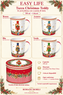 Easy Life | Tazza in porcellana in scatola di latta Christmas Teddy -4 Colori