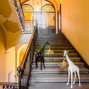 Lampada polietilene Giraffa In Love XS Bianco QEEBOO