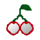 Seletti Specchio Pixel Cherries Ciliegie 70×76 cm