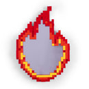 Seletti - Pixel specchiera con cornice 49,5 x 70,5 cm.  Flame - Fiamma