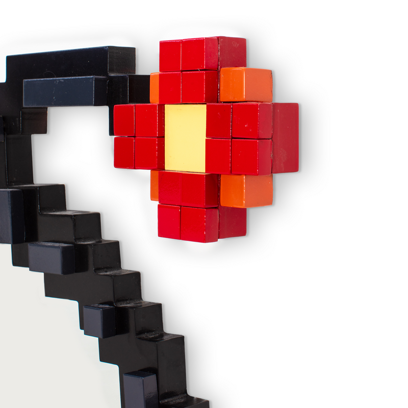 Seletti -Pixel  specchiera con cornice 55,5x60 cm. Bomb - Bomba