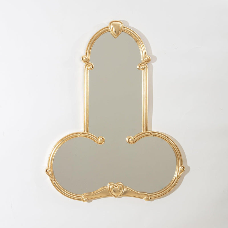 Seletti Specchio con cornice oro Liberty Man