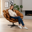 L'Oca Nera | Poltrona in tessuto Ø 105 cm.