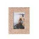 L'Oca Nera Portafoto con motivo floreale in resina