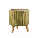 Cachepot in legno e ceramica L'Oca Nera