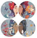 Piatti Decorativi da parete set 4 pz L'Oca Nera