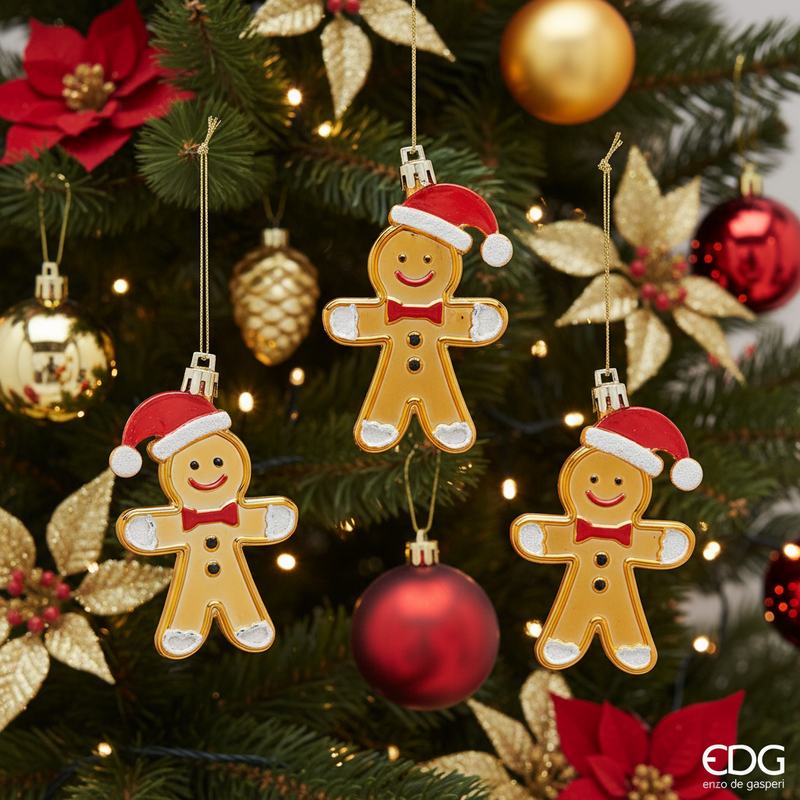 EDG Enzo De Gasperi | Marzapane decorativi 3 pezzi Natale 2025