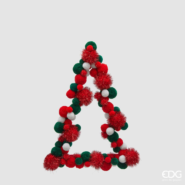 EDG Enzo De Gasperi | Decoro pino pompon da appendere Natale 2025