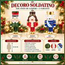 EDG Enzo De Gasperi | Decoro Soldatino Natale - 3 Colori