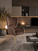 Fade Maison | Poltrona PAN-LIVING in Metallo e Tessuto Vellutato