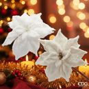 EDG Enzo De Gasperi | Stella di Natale pelosa in tessuto poliestere con clip Natale 2025